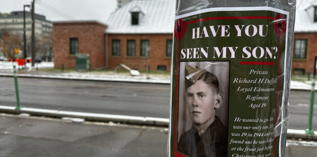 More than 100 posters of fallen Edmonton soldiers will be posted along 100 Ave.