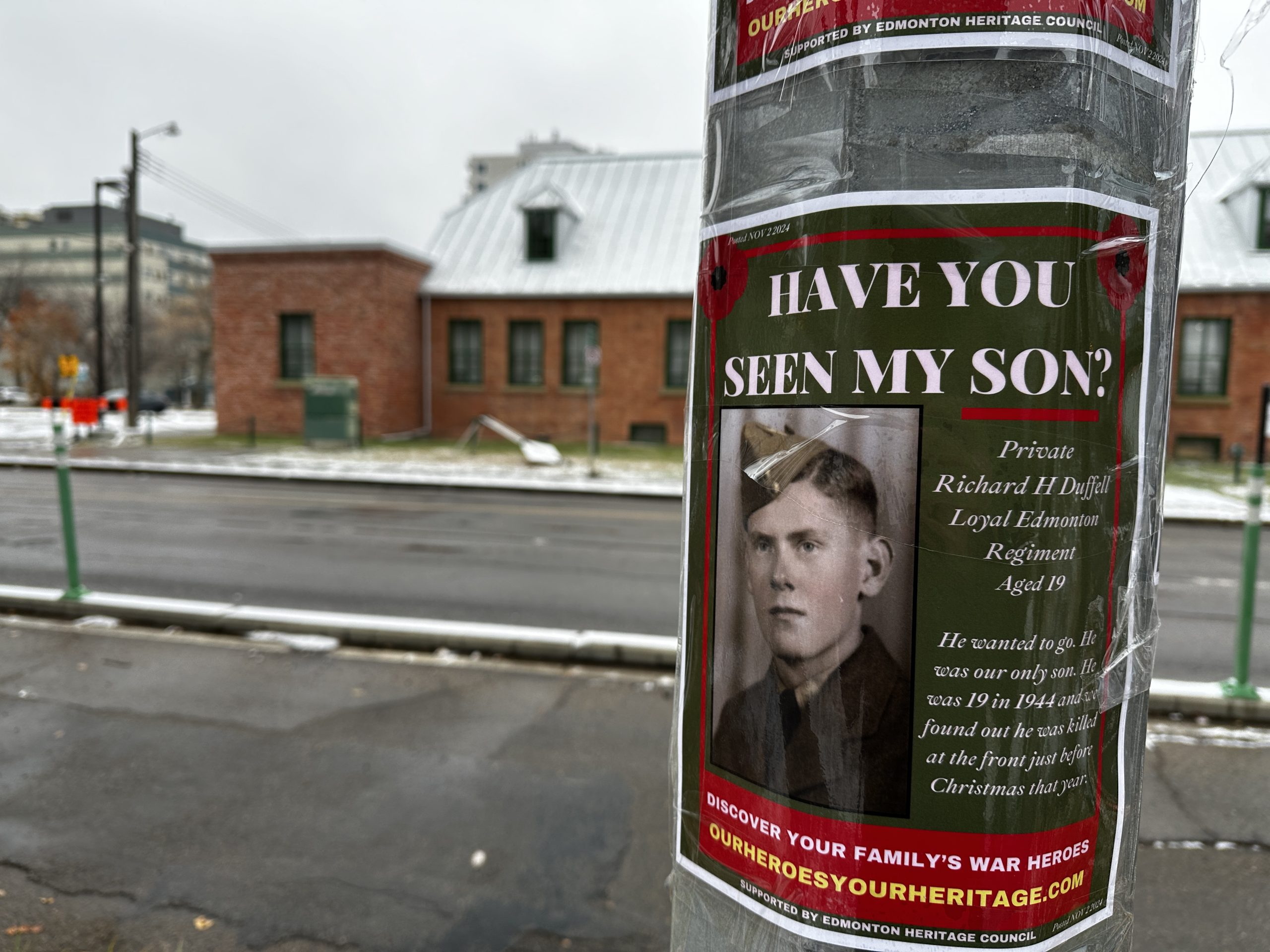 More than 100 posters of fallen Edmonton soldiers will be posted along 100 Ave.