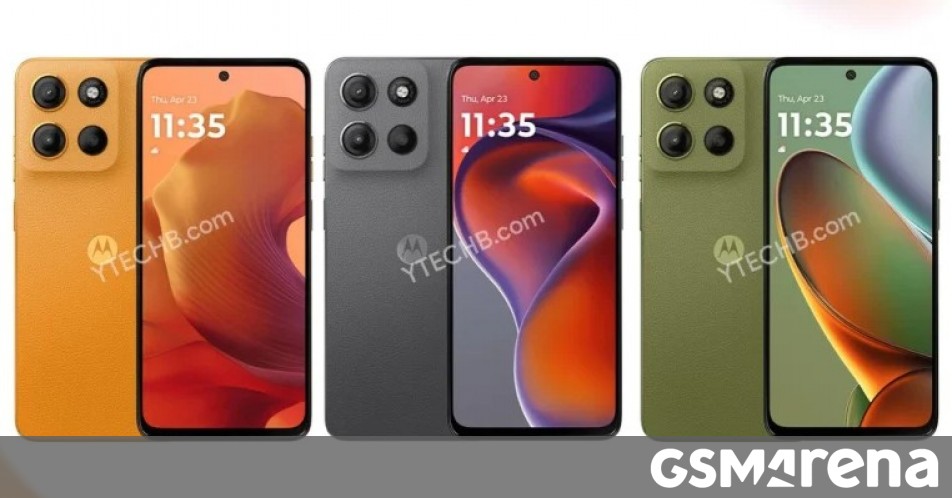 Moto G05 and G15 renders leak showing identical twins