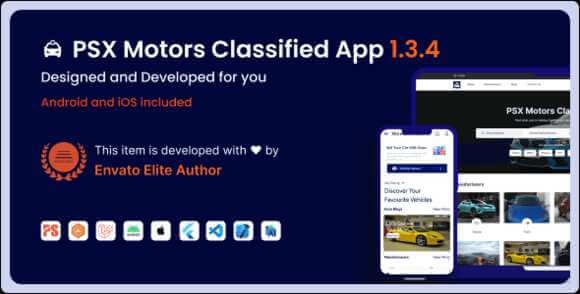 Motors Classified v1.3.4 – Apps, Frontend Website and Backend for Car Dealership, Buy Sell, Listings Source