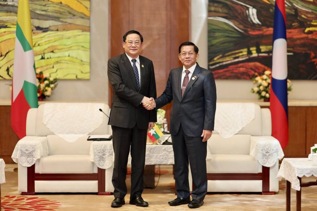 Myanmar PM met Cambodian and Laotian counterparts