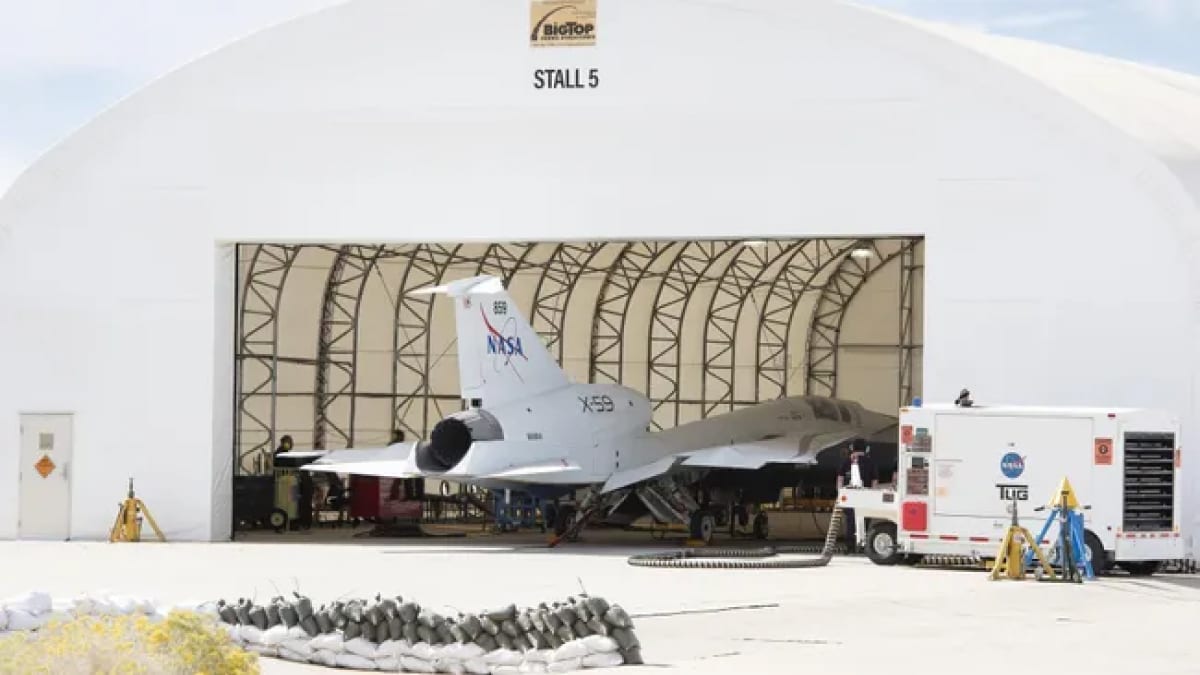 NASA’s X-59 Supersonic Jet Is Almost Ready for First Flight