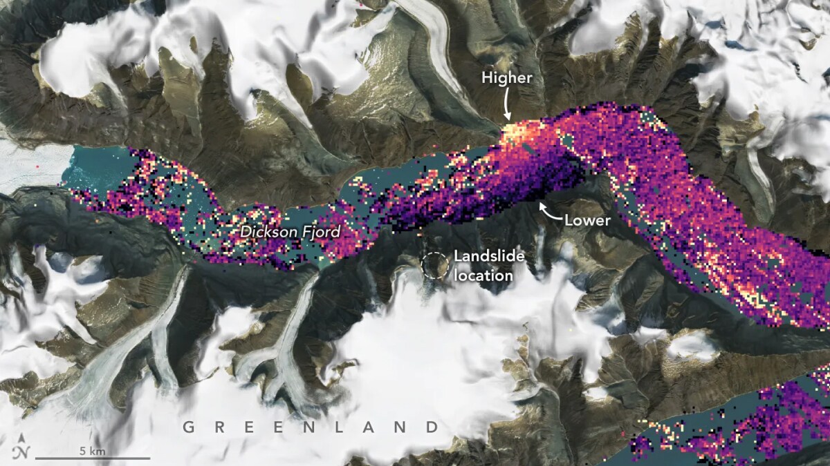 NASA’s satellite reveals fascinating tsunami data in Greenland