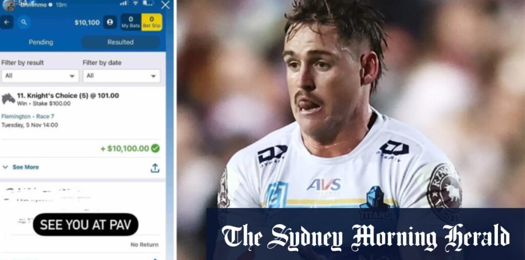 NRL star AJ Brimson deletes post showing big Cup win – and alleged rugby bet