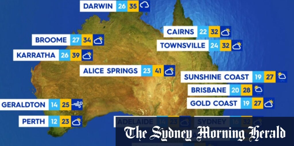 National weather forecast for Sunday November 3