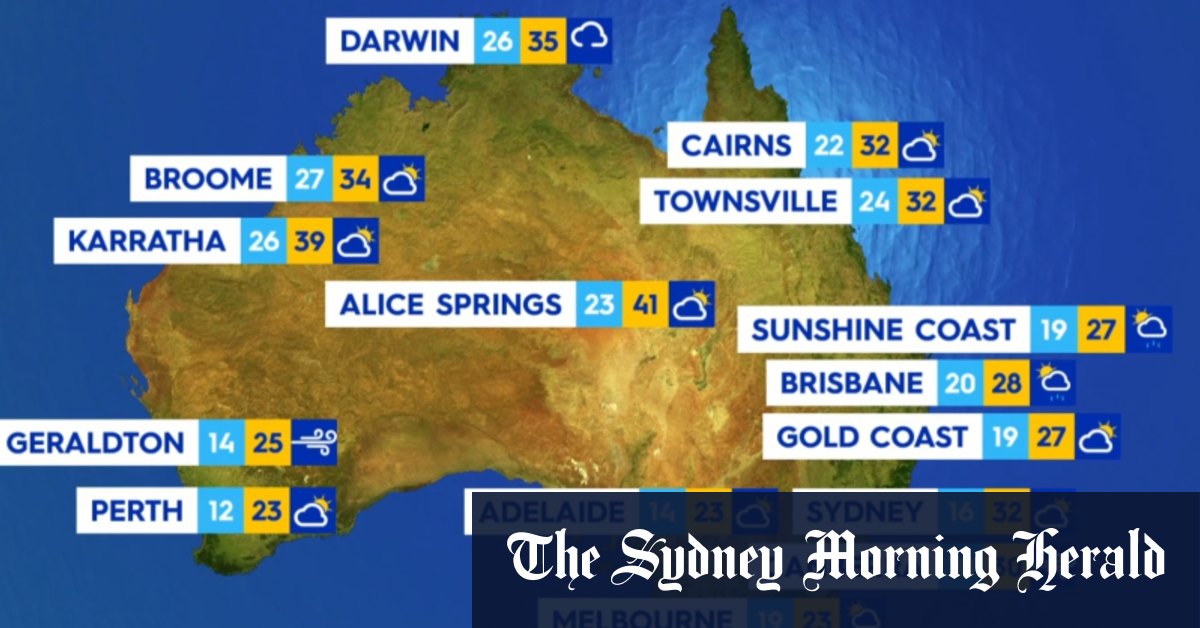 National weather forecast for Sunday November 3