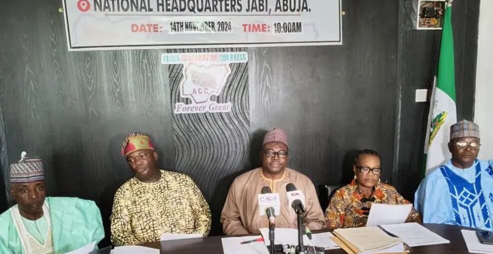 New political party, ACC, vows to unseat Tinubu, rescue Nigeria in 2027