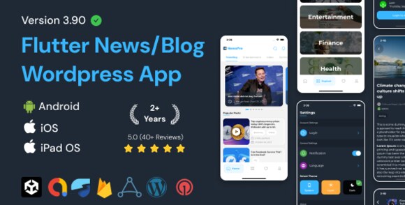 NewsPro v3.9.0 – Blog/News/Article App for WordPress Source