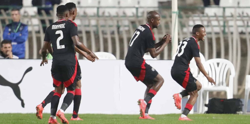 Nkota double earns Pirates crucial victory over Belouizdad