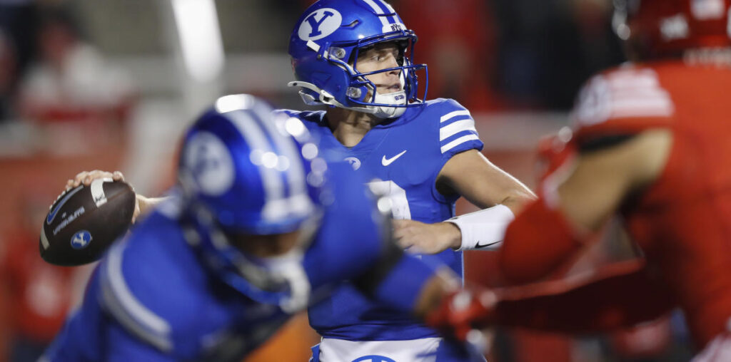 No. 9 BYU stuns Utah 22-21 on go-ahead field goal with three seconds to go