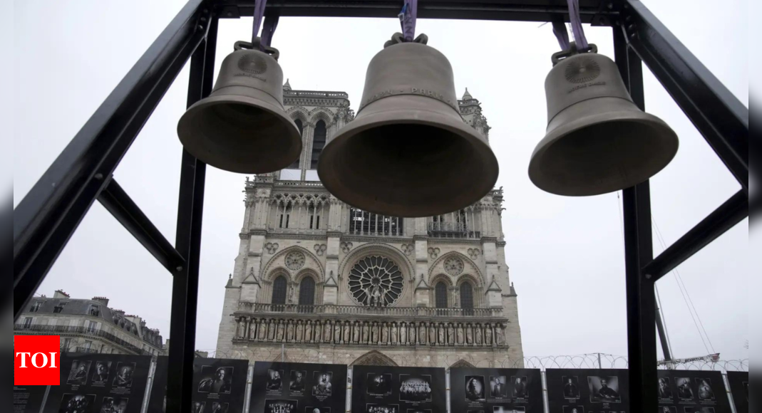 Notre Dame’s bells ring for first time after 5 years of silence since catastrophic fire – Times of India