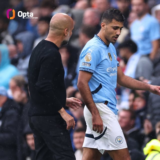 [OptaJoe] 30 – Since Rodri’s injury against Arsenal in September, Manchester City have faced the most big chances in the Premier League (30 in 7 games). Unguarded.