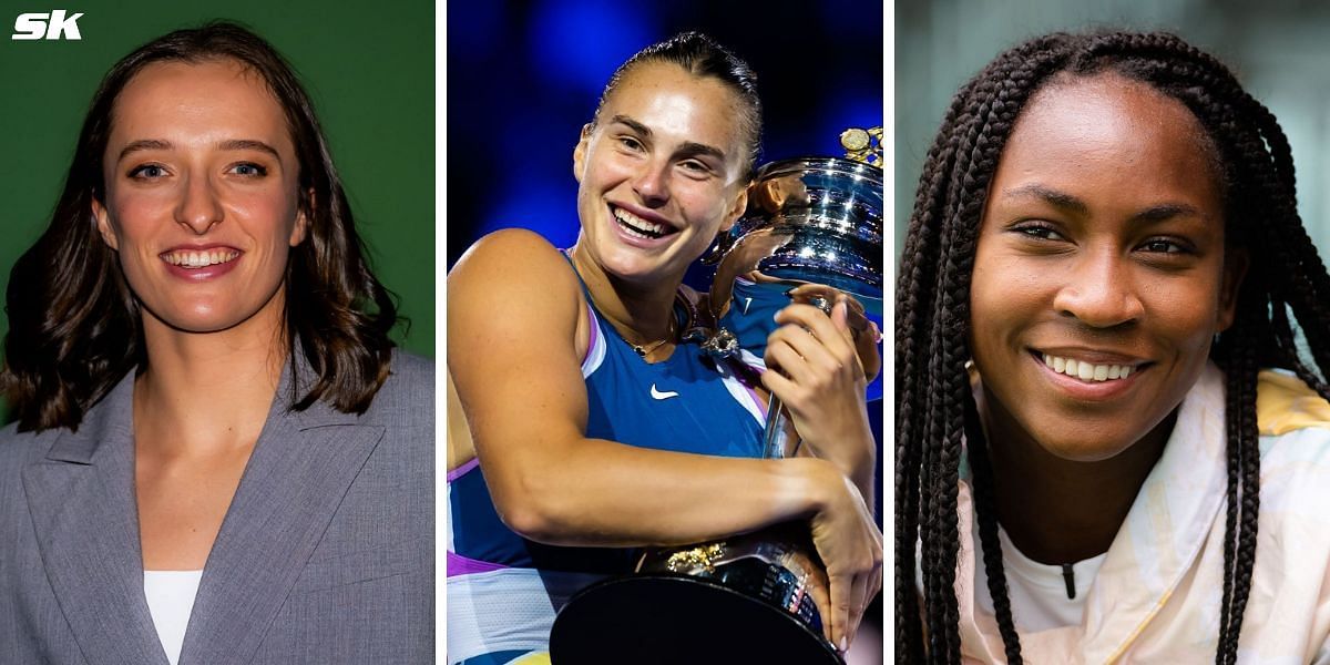 PICTURE: Iga Swiatek, Aryna Sabalenka, Coco Gauff, Jessica Pegula, Zheng Qinwen & others turn heads in stunning WTA Finals trophy photoshoot