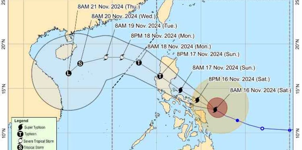 'Pepito' intensifies into super typhoon; Bicol under signal no. 4