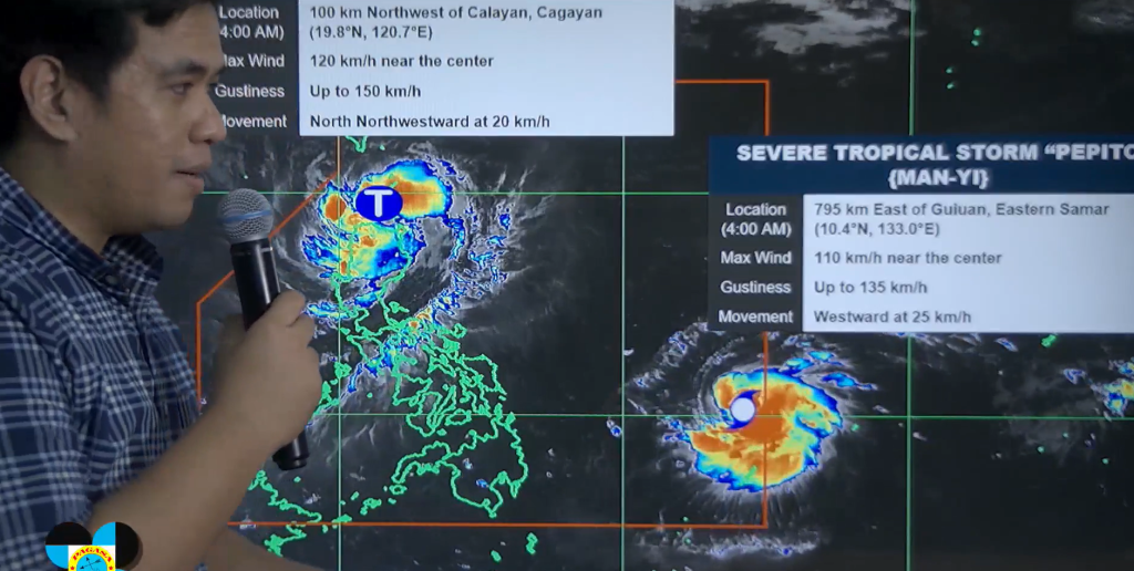 Pepito nearing typhoon strength