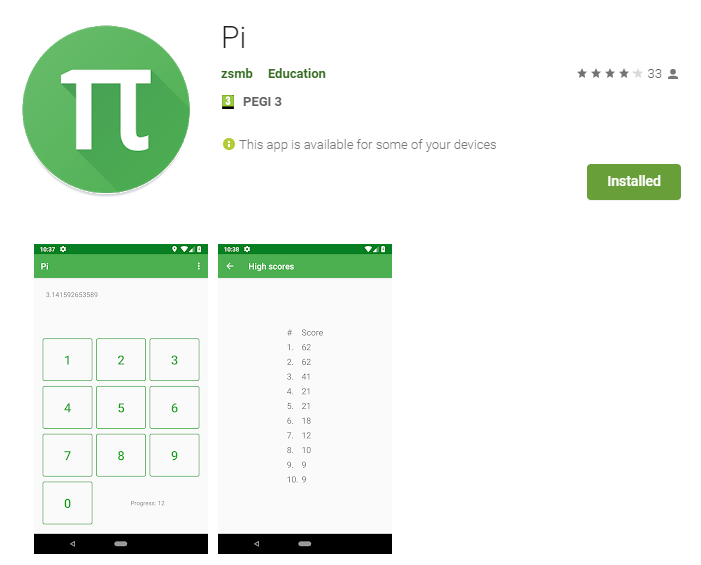 Pi Practice App in Compose