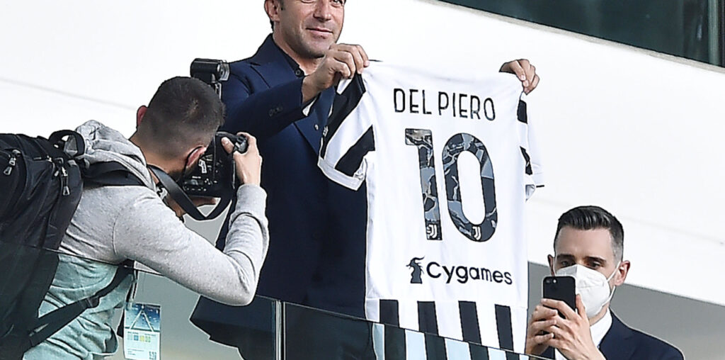 Picture: Juventus legend Del Piero reacts to Yildiz's goal and celebration