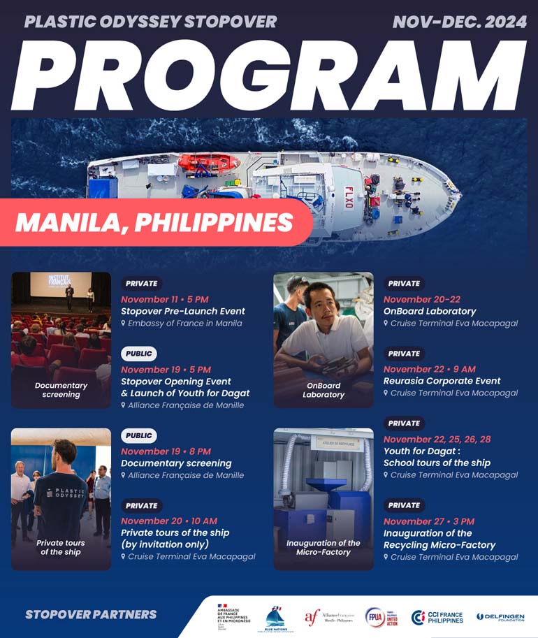 Plastic Odyssey Expedition arrives in Manila and launches ‘Youth for Dagat’ program with France Philippines United Action