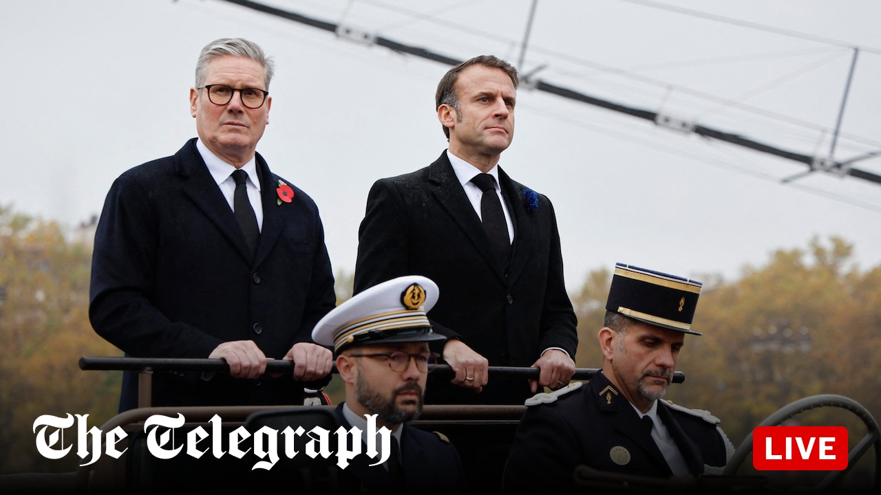 Politics latest news: Starmer becomes first British PM since Churchill to attend Paris Armistice Day