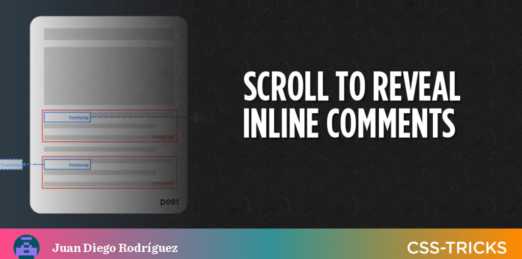 Popping Comments With CSS Anchor Positioning And View-Driven Animations | CSS-Tricks