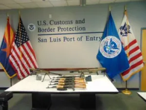 Port of San Luis CBP Officers seize cache of weapons