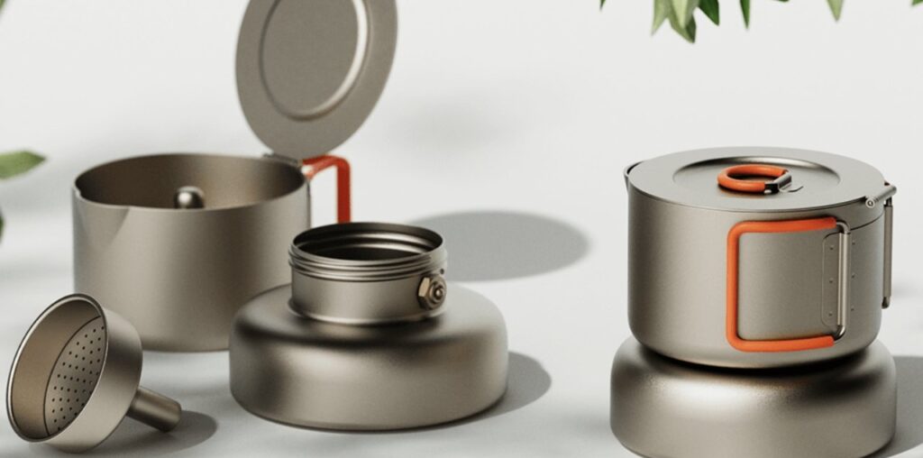 Portable moka pot lets you enjoy coffee in the middle of nature - Yanko Design