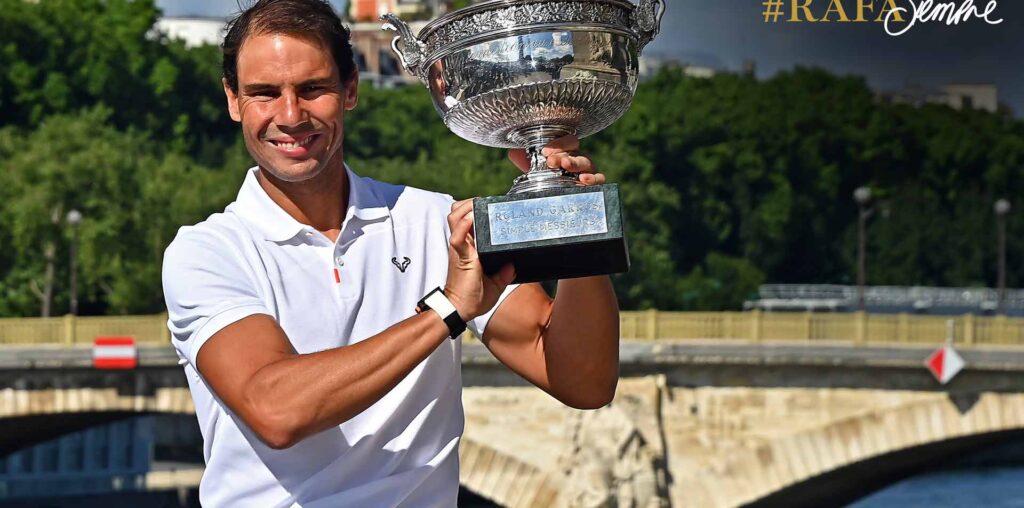 Rafael Nadal won Roland Garros a record 14 times.