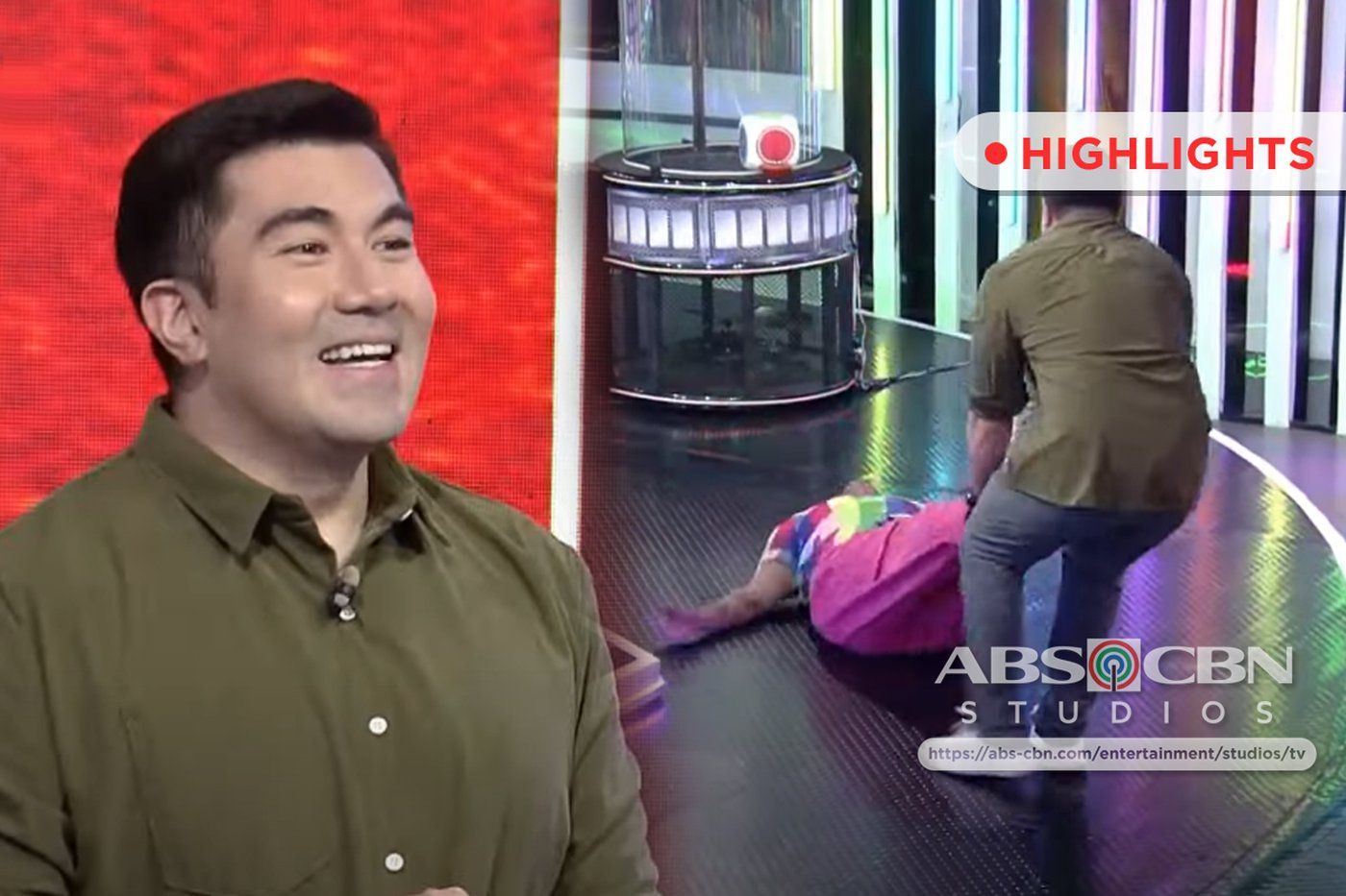 Rainbow Rumble: Luis, tinulungan mag-BACKFLIP si Negi | ABS-CBN Entertainment