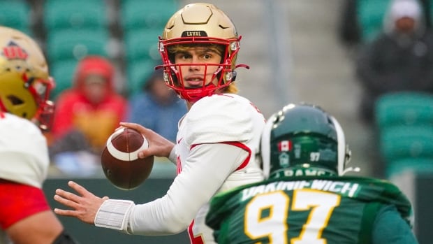 Rams come heartbreakingly close to knocking off favourite Rouge et Or in Mitchell Bowl | CBC News