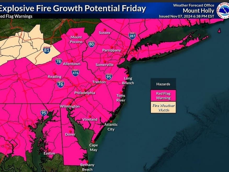 Red Flag Warning Issued For Friday By National Weather Service