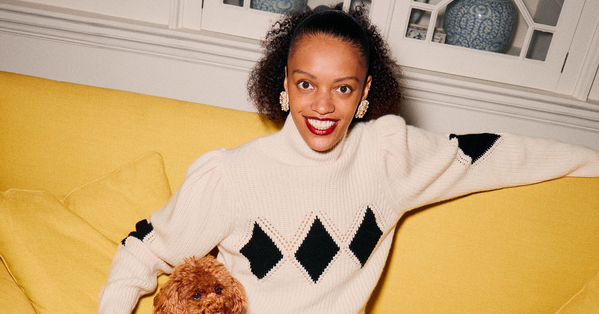 Reformation x Shrimps Has Gift-Worthy Holiday Sweaters & Accessories