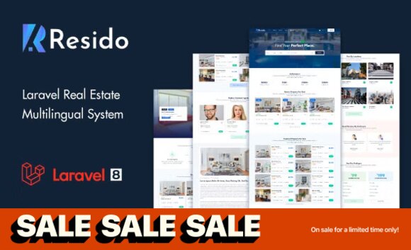 Resido v3.4.0 Nulled – Laravel Real Estate Multilingual System Script