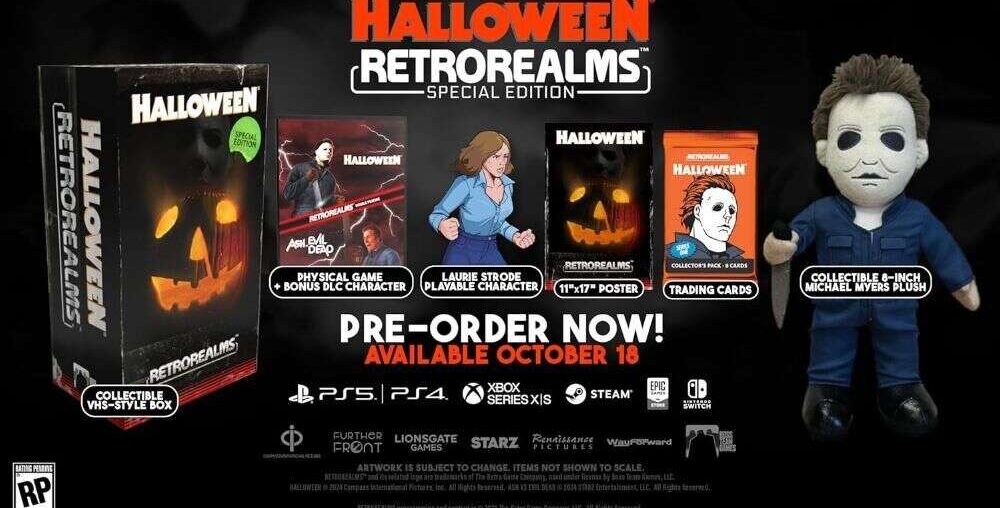 RetroRealms Special Edition Has Arrived - Two 16-Bit Horror Games, Michael Myers Plush, And More For $80