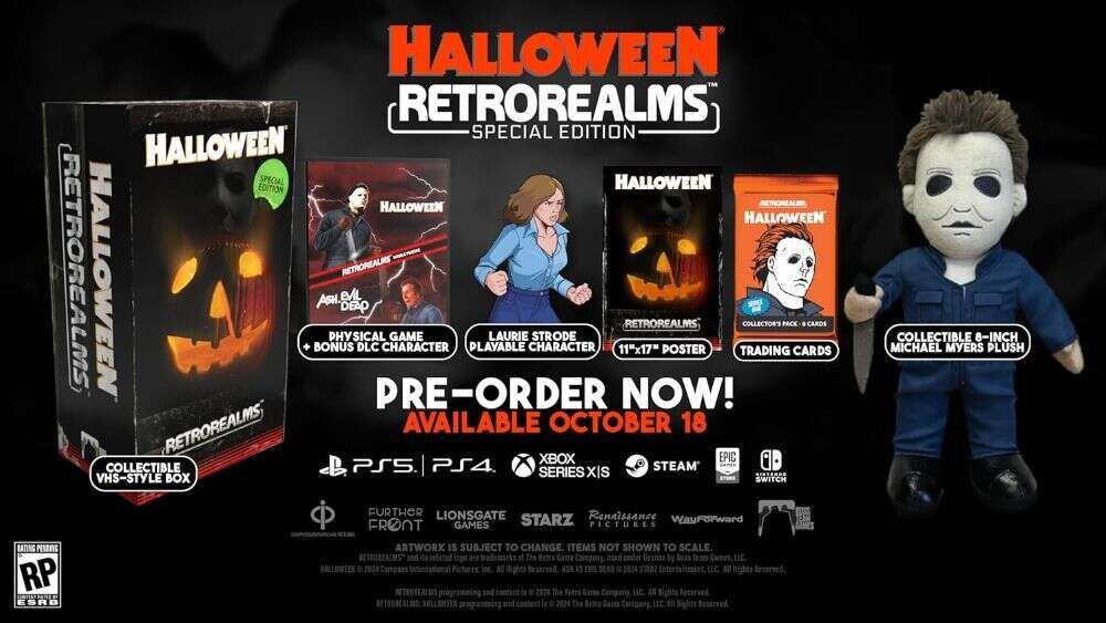 RetroRealms Special Edition Has Arrived – Two 16-Bit Horror Games, Michael Myers Plush, And More For $80