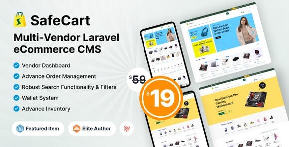 Safecart v2.3.0 Nulled – Multi-Vendor Laravel eCommerce Platform Script