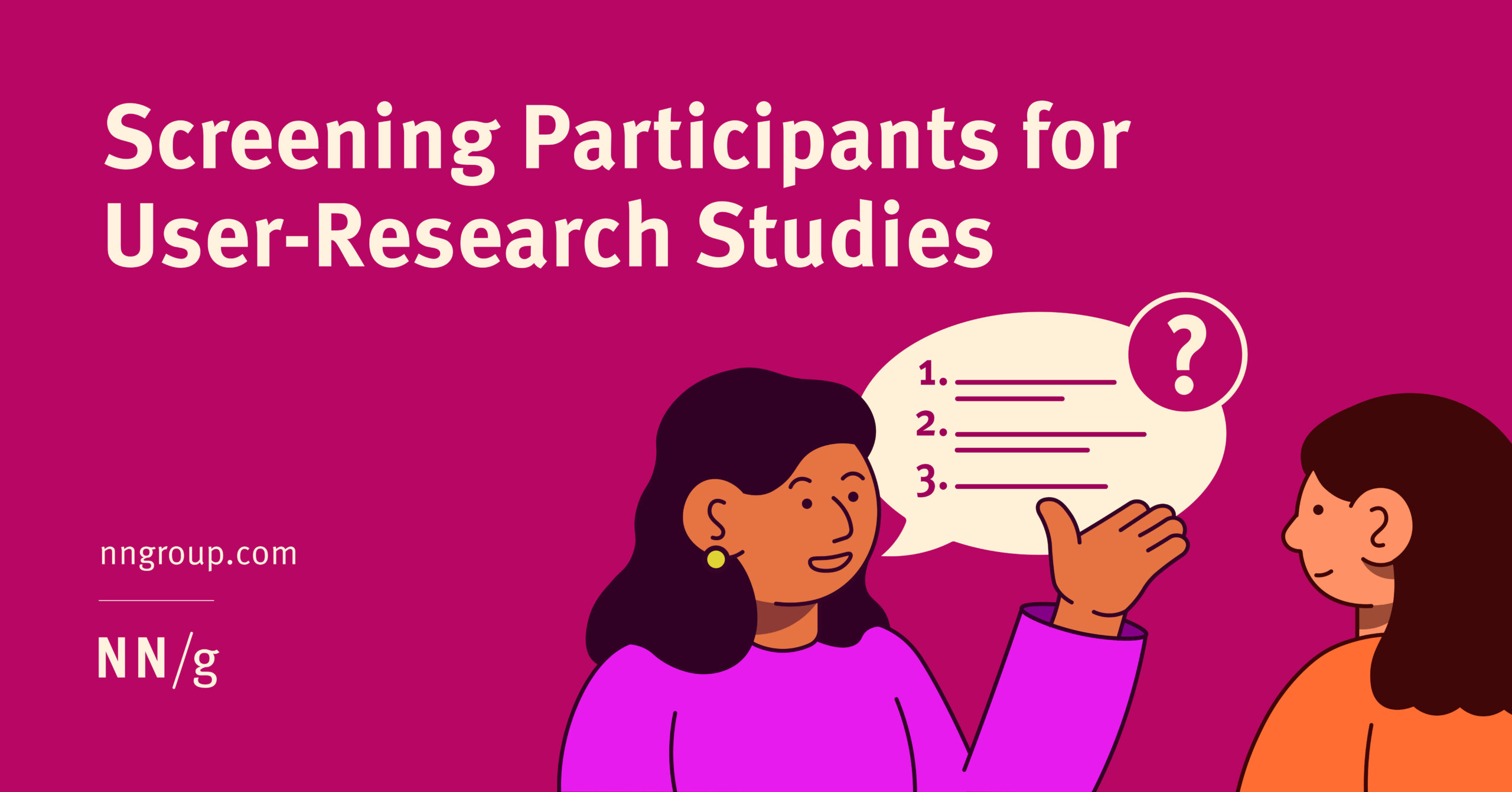 Screening Participants for User-Research Studies