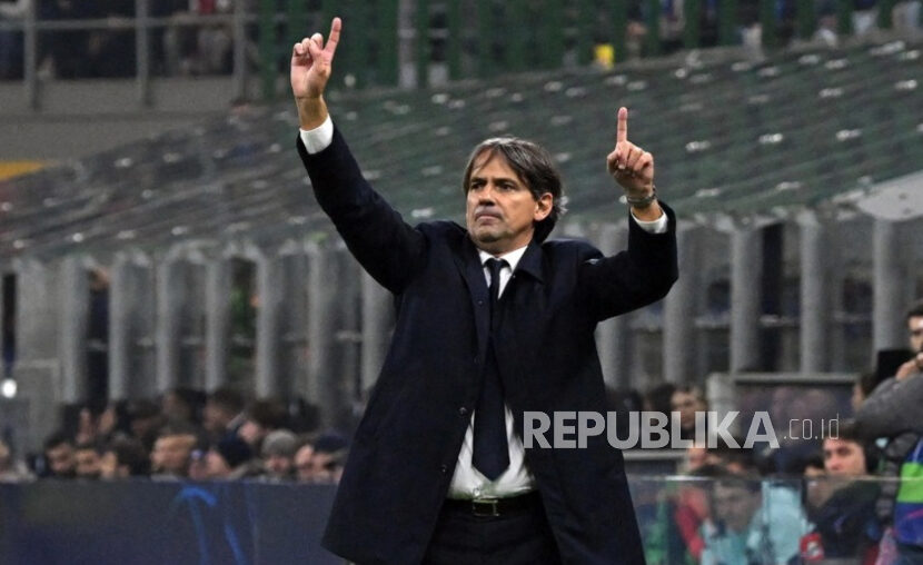 Pelatih Inter Milan SImone Inzaghi.