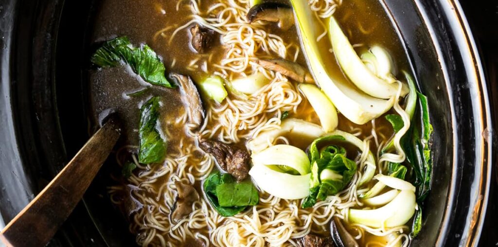 Slow Cooker Beef Ramen