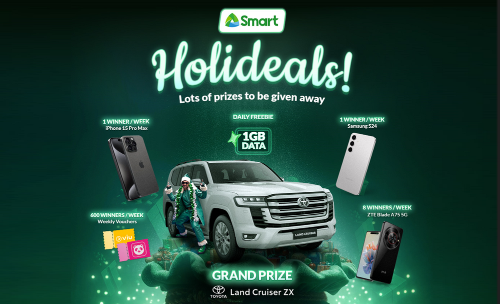 Smart Holideals Promo: Apple iPhones, 5G Phones, and a Toyota Land Cruiser Up For Grabs!