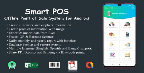 Smart POS v7.7 – Offline Point of Sale System for Android App Source