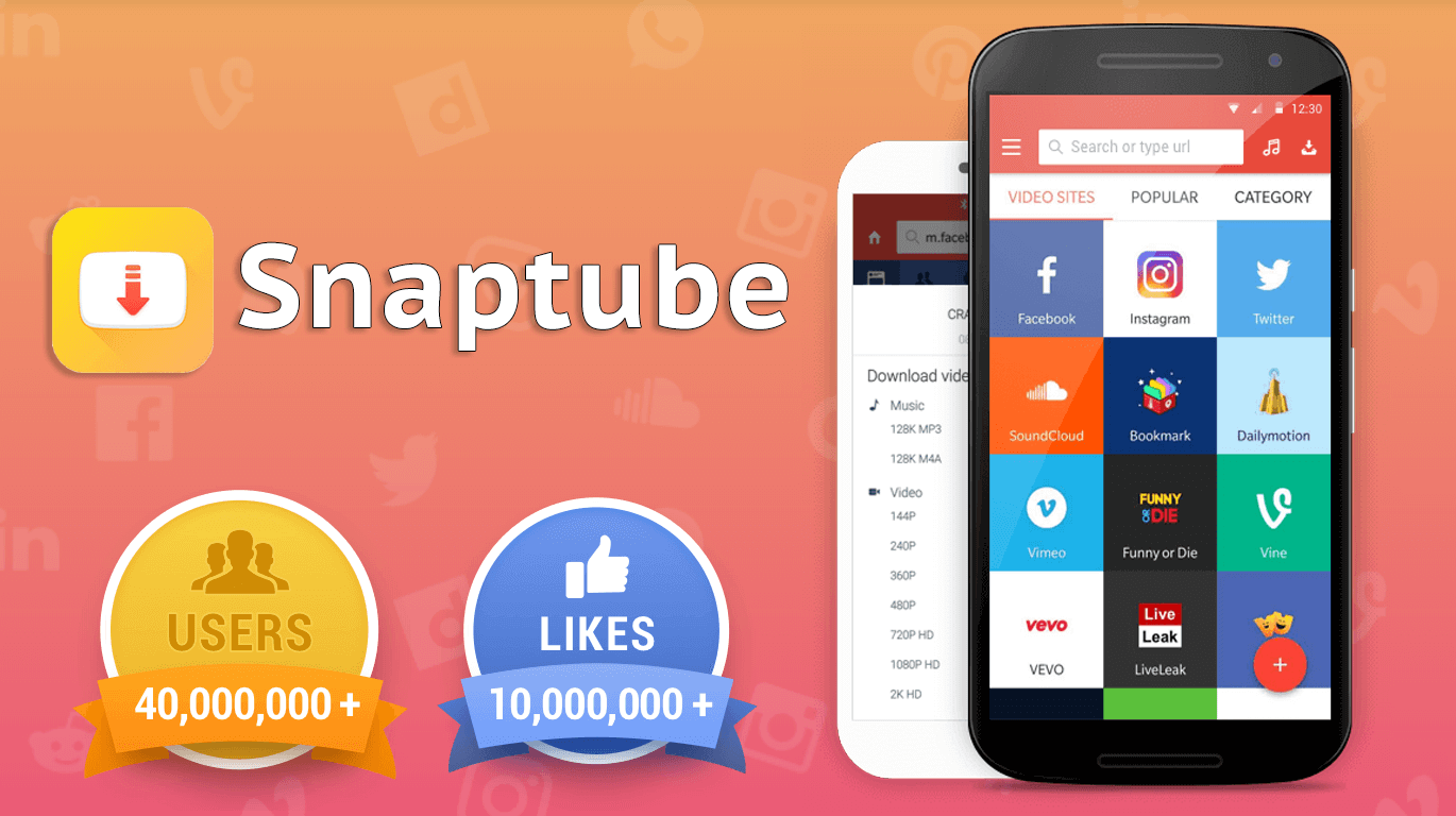 SnapTube v7.30.0.73050110 MOD APK (VIP Unlocked/AD-Free)