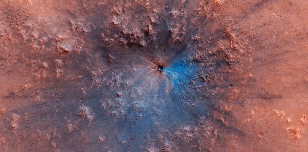 Strange meteorites have been traced to their source craters on Mars