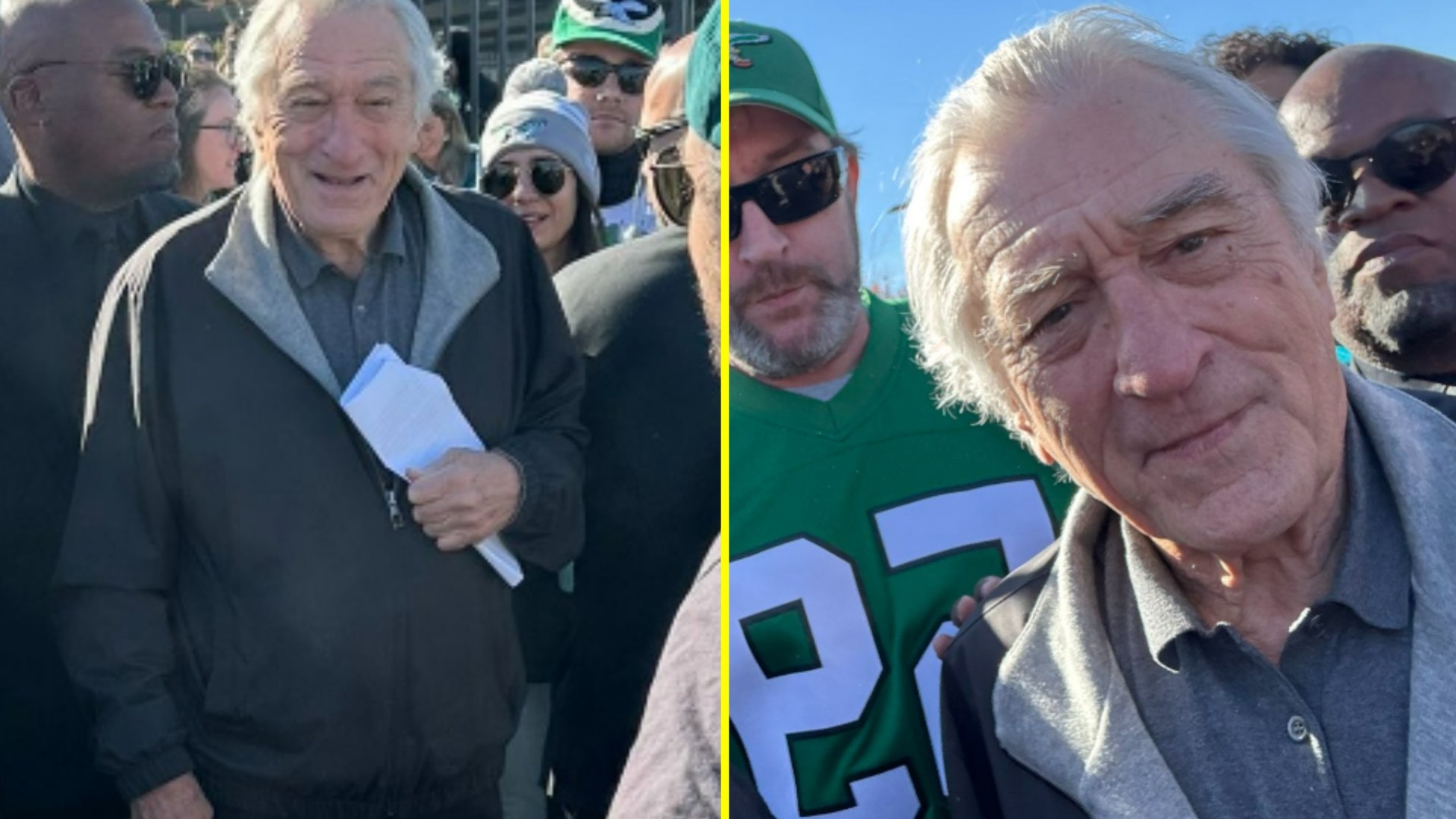 Stunned NFL fans can’t believe seeing famous movie star at Eagles tailgate party