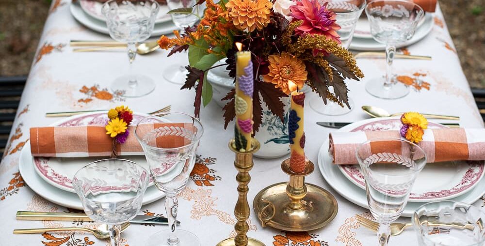 Thanksgiving table setting idea