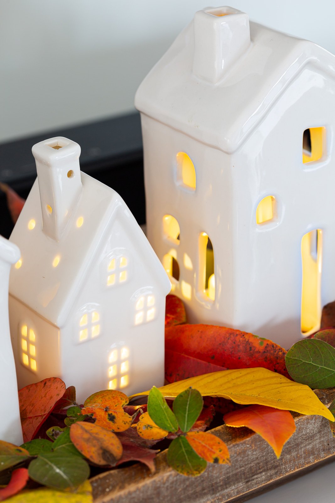 Styling a Tealight Village for Fall & Christmas