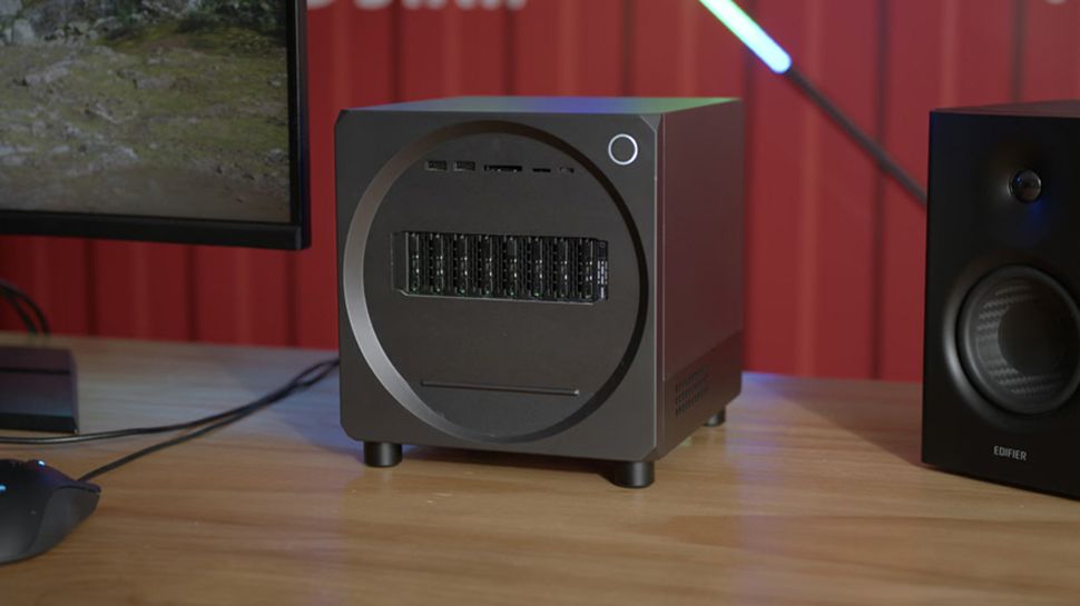 Subwoofer-like mini PC hides eight (yes 8!) SSDs, a 16-core Ryzen CPU and a Geforce RTX 4060 GPU — and it won’t cost as much as you think