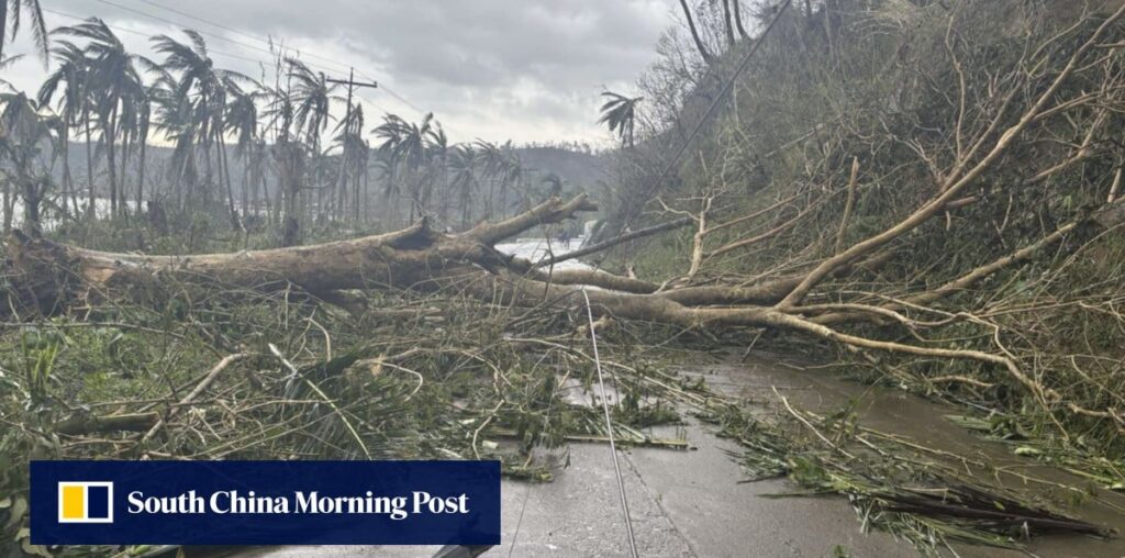 Super Typhoon Man-Yi weakens as it sweeps through the Philippines