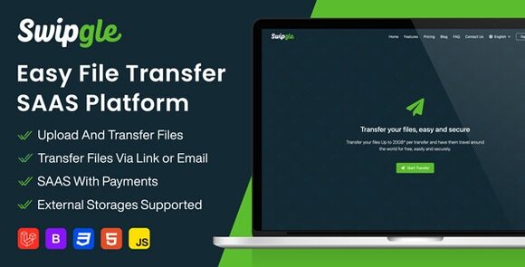 Swipgle (8 Nov 2024) Nulled – Easy File Transfer (SAAS) Script