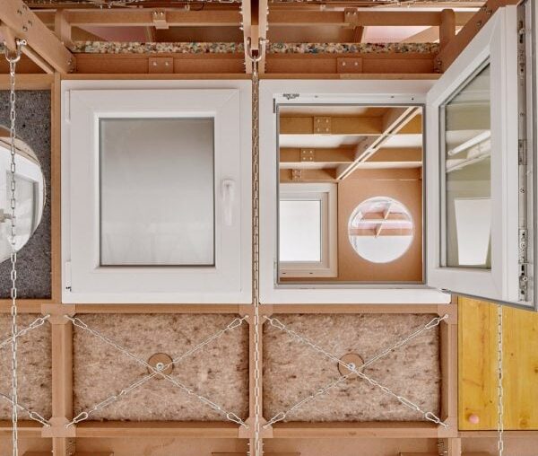 Takk creates mobile child's bedroom made of construction waste