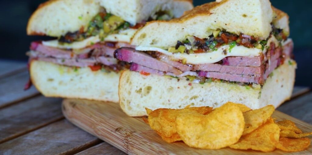 Taste of TNF recipe: Barbecue brisket muffuletta sandwich